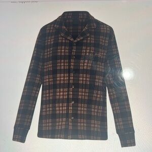 Skims Fleece Plaid Sleep Top